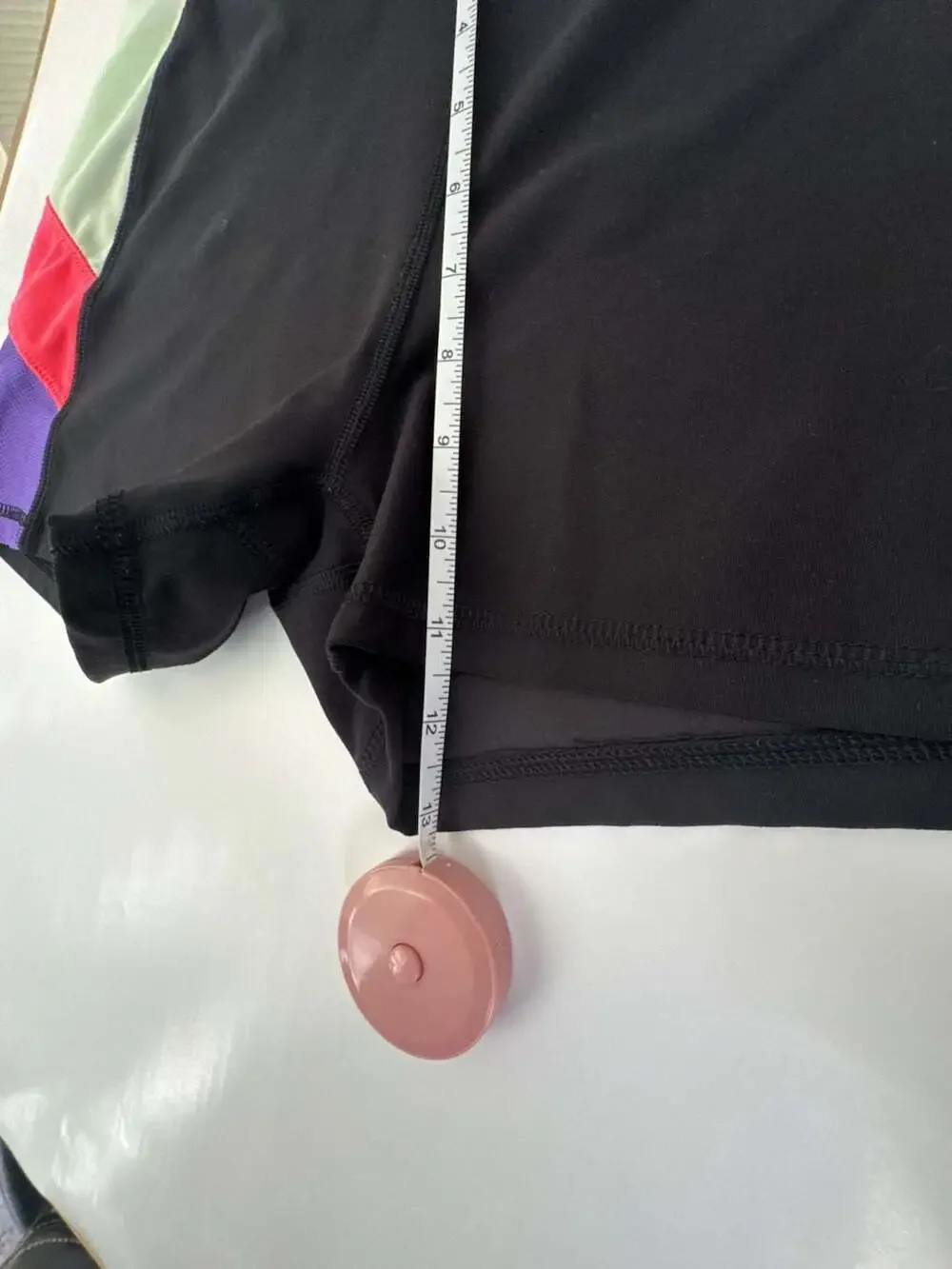 RBX Active Womens Athletic Running Compression Shorts Multi-Colored Side Panels